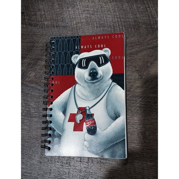 Coca-Cola Other - Coca-Cola PolarBear 1995 Spiral Bound Student Planner 9.5"x6.5" Vintage Ephemera